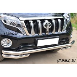 Toyota LС Prado 150 2014 Защита переднего бампера D63 (секции) D63 (уголки) (Фото 1)