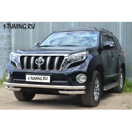 Toyota LС Prado 150 2014 Защита переднего бампера D63 (секции) D63 (уголки) (Фото 2)