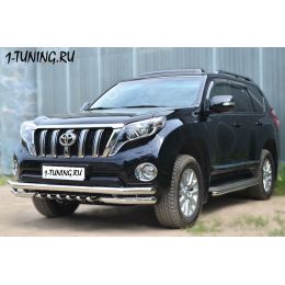 Toyota LC Prado 150 2014 Защита порогов D42 (Фото 1)