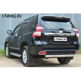Toyota LС Prado 150 2014 Защита заднего бампера D76 (дуга) (Фото 1)