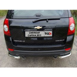 Chevrolet Captiva 2012 Защита задняя (уголки) 60,3 мм (Фото 1)