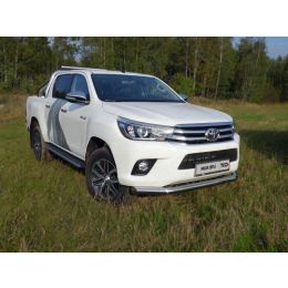 Toyota Hilux 2015 Защита передняя нижняя 76,1 мм