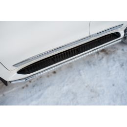 Toyota LC 200 2016-2017 Защита порогов d42 (Фото 1)