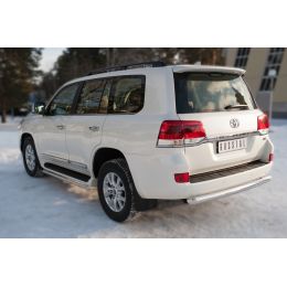 Toyota LC 200 2016-2017 Защита заднего бампера d76 (дуга) (Фото 1)
