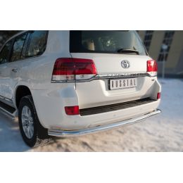 Toyota LC 200 2016-2017 Защита заднего бампера d76 (секции) (Фото 2)