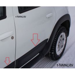 Renault Duster Накладки на двери (молдинги) (Фото 1)