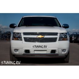Chevrolet Tahoe 2012 Защита переднего бампера D75х42/75х42 (Фото 1)