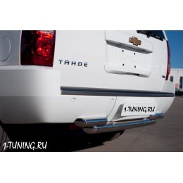 Chevrolet Tahoe 2012 Защита заднего бампера D76/63 (Фото 2)