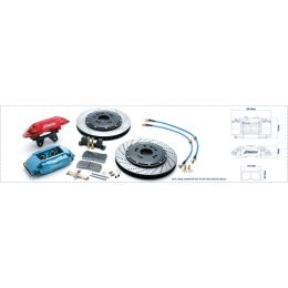 Задние тормоза для Acura RSX 2002-2006 «2 поршня-330Х30 мм» (Rotora) (Фото 2)