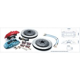 Задние тормоза для Acura RSX 2002-2006 «2 поршня-330Х30 мм» (Rotora) (Фото 6)