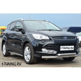 Ford Kuga 2013 Защита переднего бампера D76 (секции) D63 (дуга) (Фото 1)