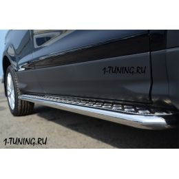 Ford Kuga 2013 Пороги труба D42 с листом (Фото 2)