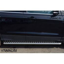Ford Kuga 2013 Пороги труба D42 с листом (Фото 3)