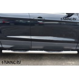 Ford Kuga 2013 Пороги труба D76 с накладкой v3 (Фото 2)