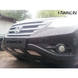 Honda CR-V IV 2012- 2.4 Защита радиатора, хром (Фото 1)