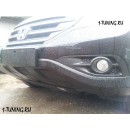 Honda CR-V IV 2012- 2.4 Защита радиатора, чёрная (Фото 1)
