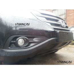 Honda CR-V IV 2012- 2.4 Защита радиатора, чёрная (Фото 2)