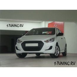 Hyundai Solaris 11-14 Накладка на решетку радиатора (Фото 1)