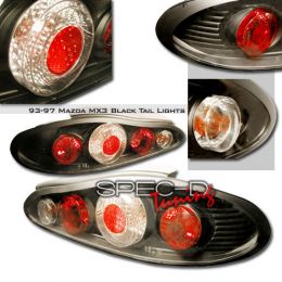 97-99 Хендай Tiburon Euro Tail Lights - Black