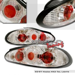 97-99 Хендай Tiburon Euro Tail Lights - Chrome