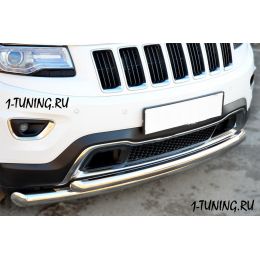 Jeep Grand Cherokee 2013 Защита переднего бампера D76 (дуга) D63 (дуга) (Фото 2)