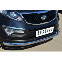 Kia Sportage 2014-> Защита переднего бампера D63 (секции) (Фото 2)