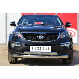 Kia Sportage 2014-> Защита переднего бампера D75х42 (дуга) 75х42 (дуга)