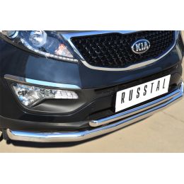 Kia Sportage 2014-> Защита переднего бампера D63 (секции) 42 (дуга) (Фото 2)