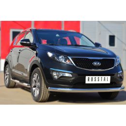 Kia Sportage 2014-> Защита переднего бампера D76 (секции) (Фото 1)