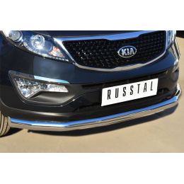 Kia Sportage 2014-> Защита переднего бампера D76 (секции) (Фото 2)