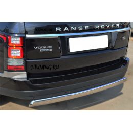 Range Rover Vogue 2013 Защита заднего бампера 75х42 (дуга) (Фото 2)
