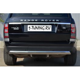 Range Rover Vogue 2013 Защита заднего бампера 75х42 (дуга) (Фото 3)