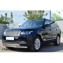 Range Rover Vogue 2013 Защита переднего бампера 75х42 (дуга) 75х42 (дуга)