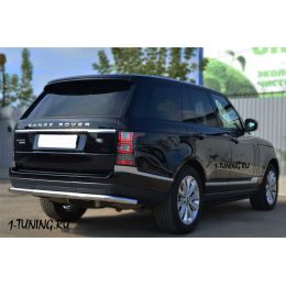 Range Rover Vogue 2013 Защита заднего бампера D63 (секции)