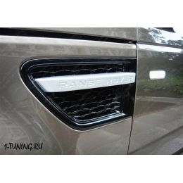 Range Rover Sport 10-12 Решетки в крылья blk/slvr