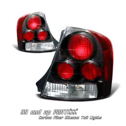 98-01 Мазда Protege Euro G1 Tail Lights - Carbon