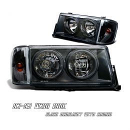 82-93 Мерседес Benz E190 W201 Euro Head Lights - Black