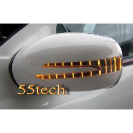 Mercedes W219 Корпусы зеркал с поворотниками крашенные [Черный, хром, серебро, белый]