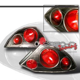 00-02 Mitsubishi Eclipse Euro Tail Lights - Black