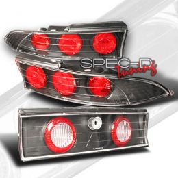 95-99 Mitsubishi Eclipse Euro Tail Lights - Black