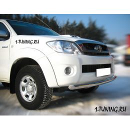 Toyota Hilux Защита переднего бампера D63 (дуга) (Фото 1)