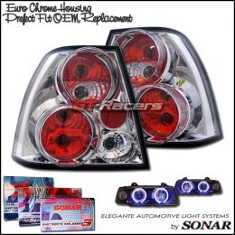99-04 JETTA BORA CHROME ALTEZZA TAIL LIGHTS