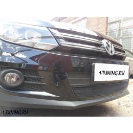 Volkswagen Tiguan Sport&amp;Style 08 Защита радиатора, чёрная (Фото 2)