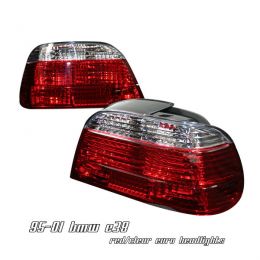 95-01 BMW E38 7-S Euro Tail Lights - Red/Clear