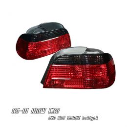 95-01 BMW E38 7-S Euro Tail Lights - Red/Smoke