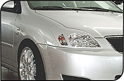 Тойота Corolla (E12) `01-`07 Накладки маски передних фар