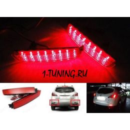 Nissan Juke Отражатели красные LED (Фото 1)