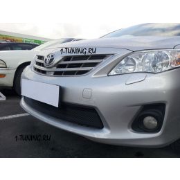 Toyota Corolla 2011-2013 Защита радиатора, черная (Фото 1)